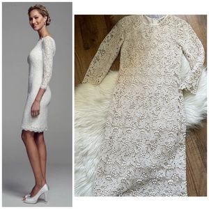 - H&M | h&m conscious collection dress Ivory Lace 3/4 Sleeve Dress